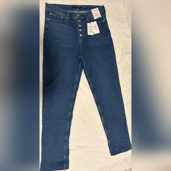 NWT Calvin Klein High Rise Blue Denim Jeans SIZE 14/32 CLOUSURE bottom - Picture 6 of 7